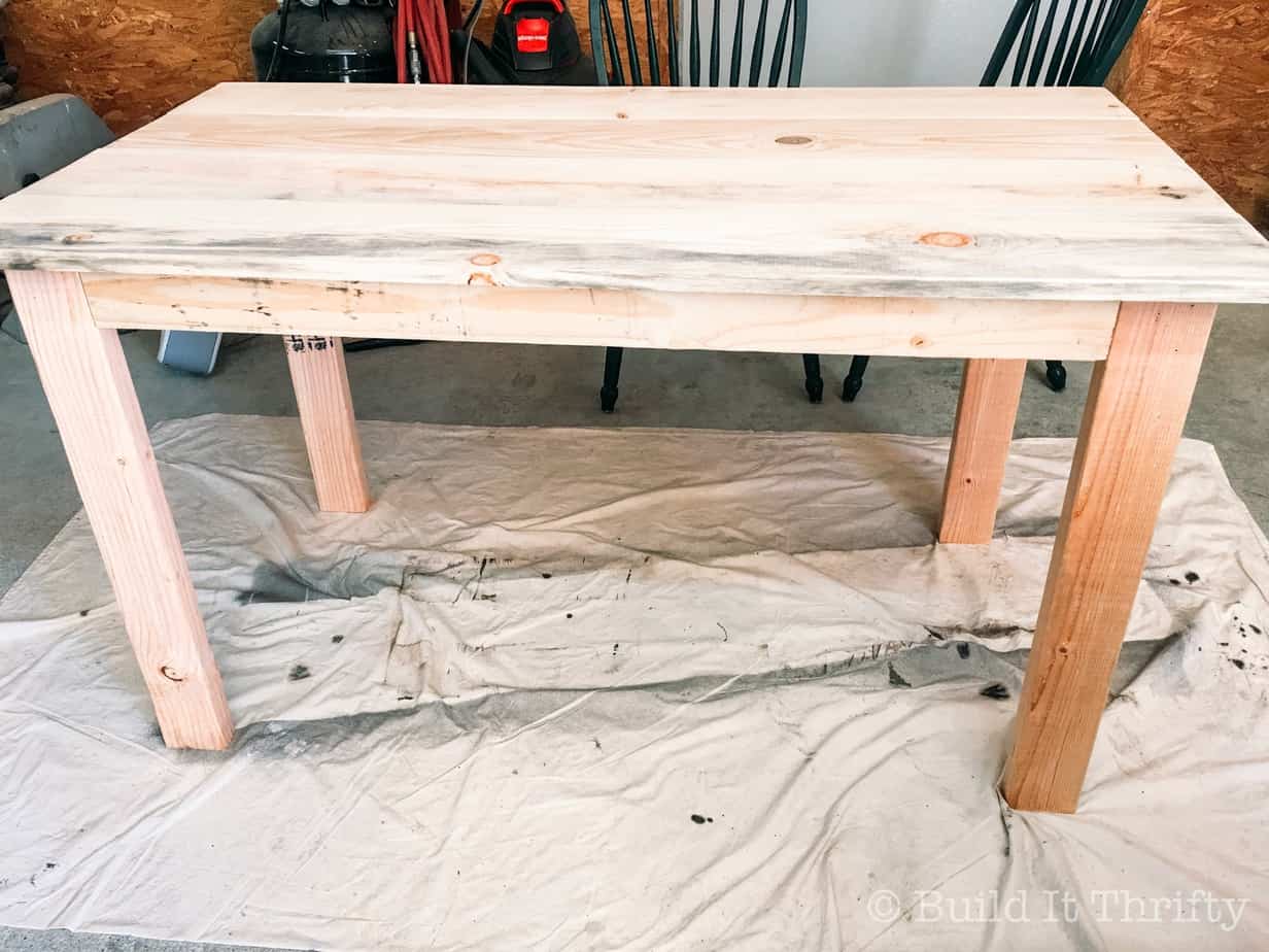 unfinished small farmhouse table