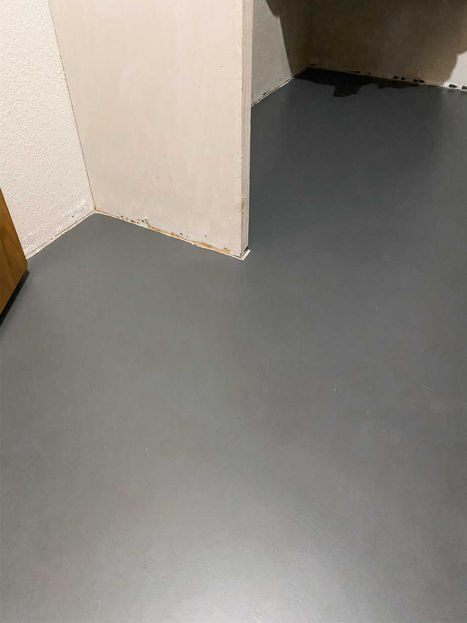 painted concrete floor