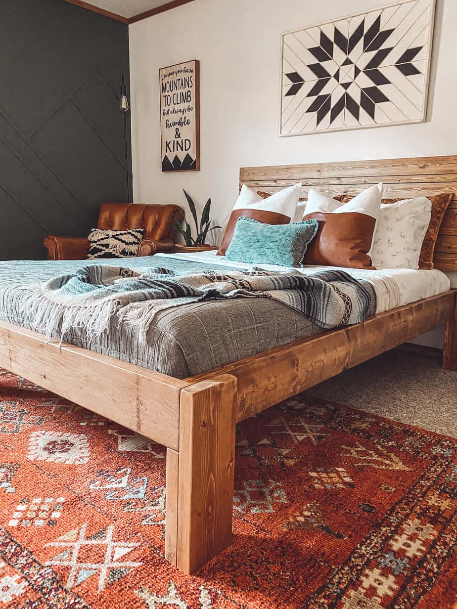 modern mountain bedroom