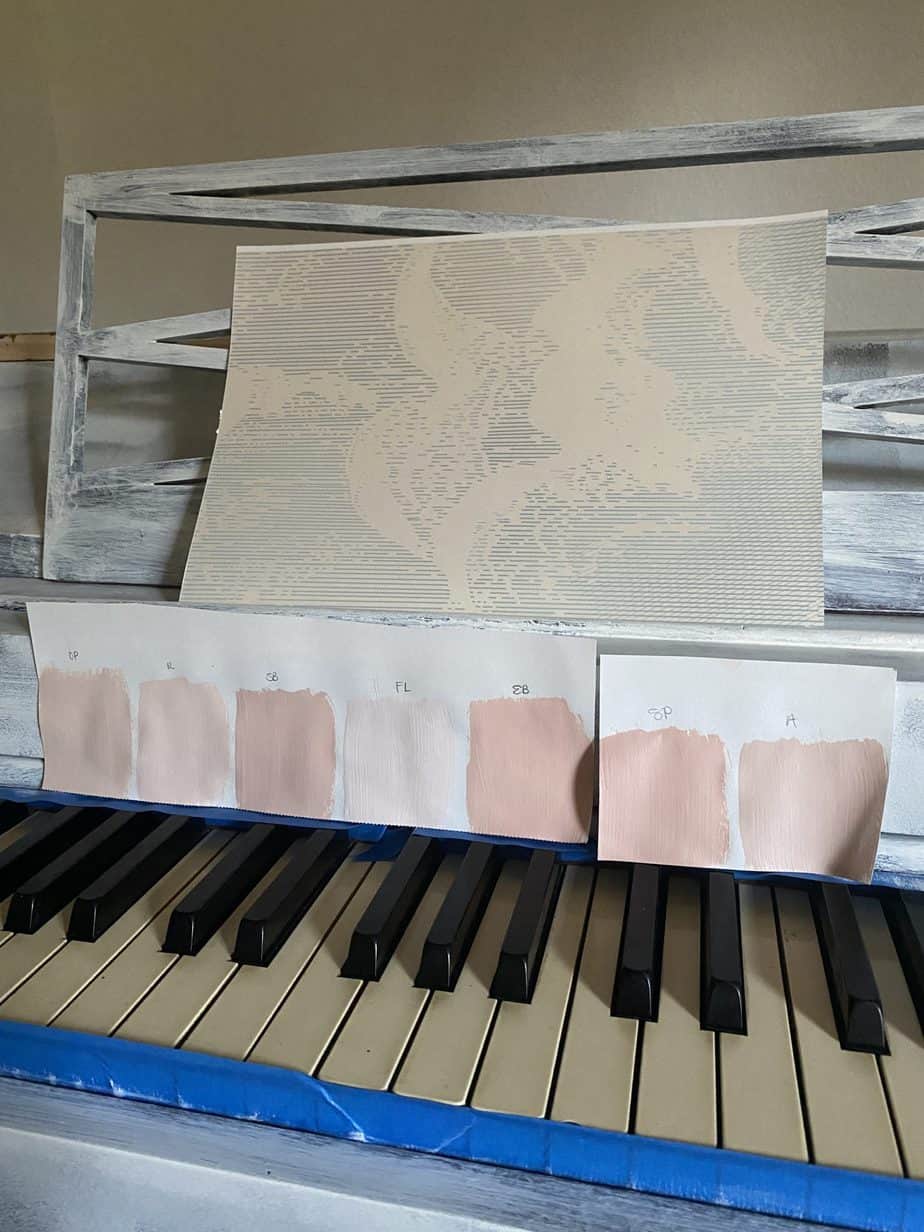 piano paint samples